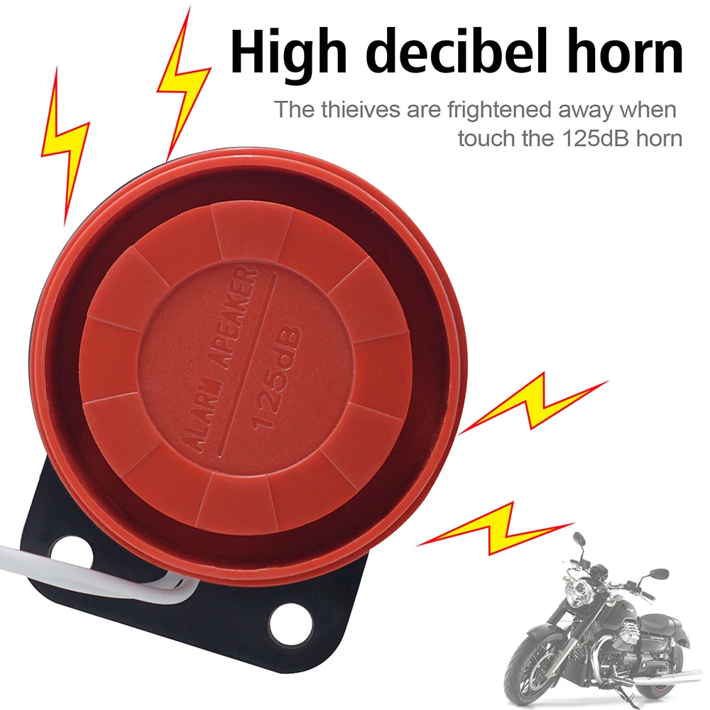 Remote Control Motorcycle Alarm Bike Alarm Wireless Anti Theft 125dB