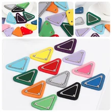 Famous Brand Triangle  Croc Charms Designer DIY Fashion Metal Shoes Decaration Jibb for Croc Clogs Kids Boys Girls Women Gifts