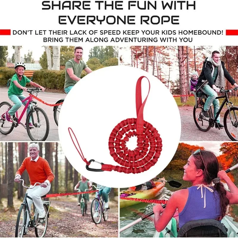 MTB Bike Towing Rope Trailer Rope Bicycle Traction Nylon Traction Parent-Child Outdoor Tool Cycling Safety Equipment
