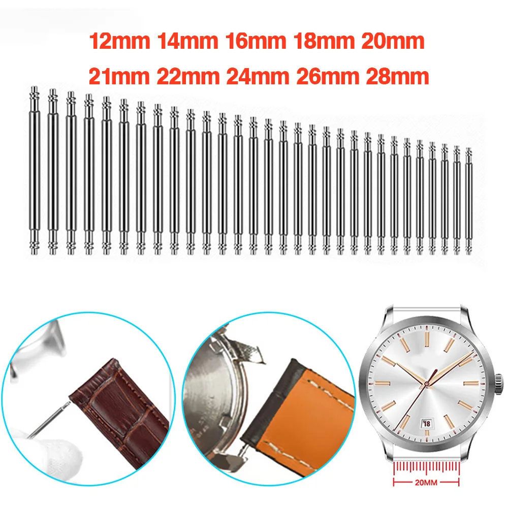 Spring Bar Strap Link Pins, 1.5mm Diameter, Pack of 10/20 PCS