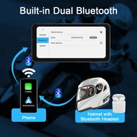 6.3inch Motorcycles GPS Navigation Screen Wireless CarPlay Android Auto Smart Player IP67 Waterproof Moto DVR Monitor - Image 5