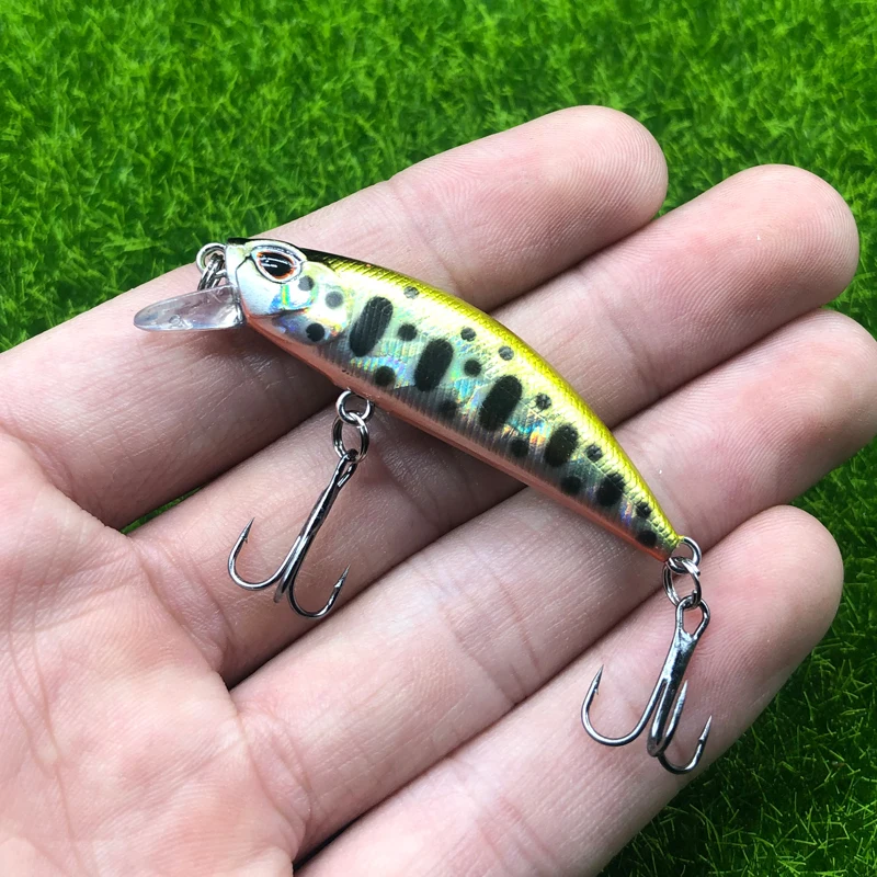 Mini Sinking Minnow Wobblers Fishing Lures 5.5cm 5g Trout Artificial Plastic Hard Bait Jerkbait Crankbait Bass Fishing Tackle
