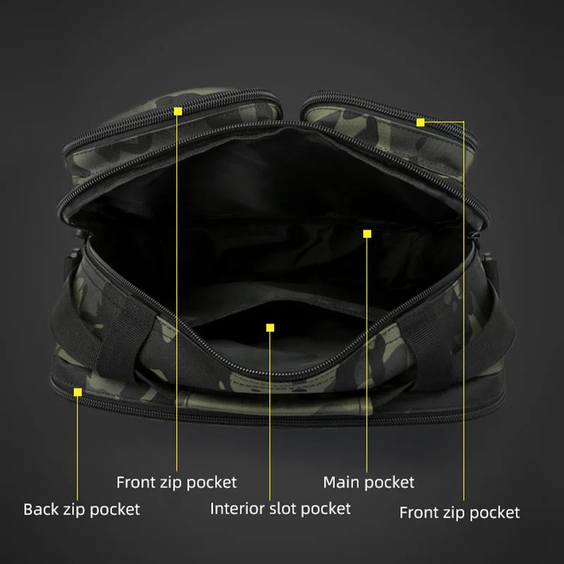 Nylon Tactical Crossbody Bag for Men Hiking Travel