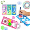Painting Multi-function Interesting Puzzle Spirograph Children Drawing Plastic Ruler Can Improve Start Work Ability GYH 1