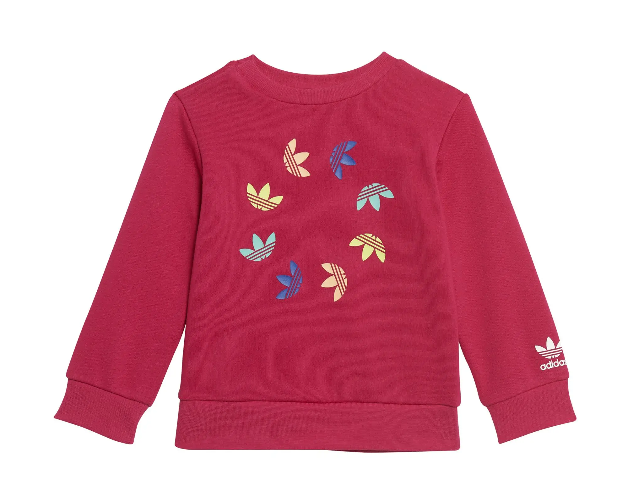 Oryginalny różowy komplet dresowy Adidas dla dzieci w wieku 104-3-4 lat,  wygodny komplet - AliExpress