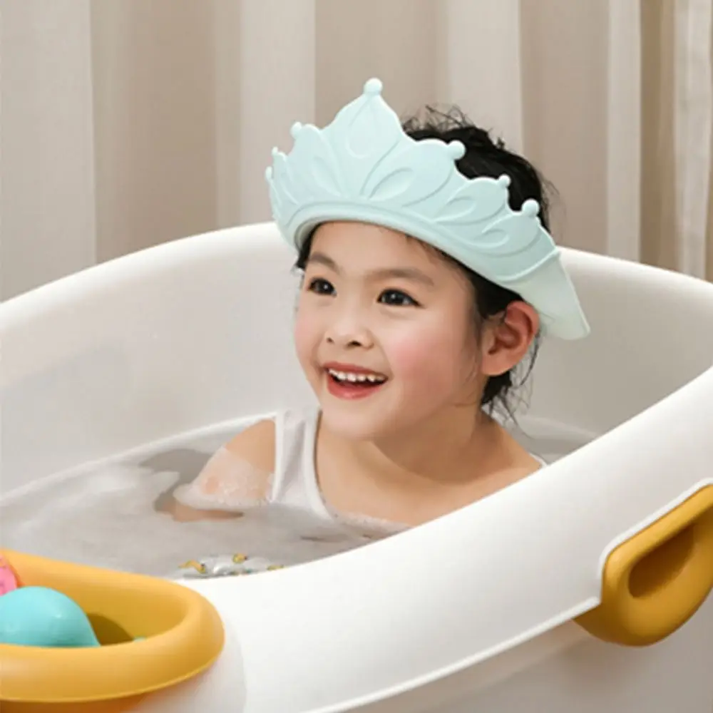 

Baby Shower Cap Waterproof Ear Protection Kids Adjustable Bath Cap Children's Water Blocking Shampoo Cap