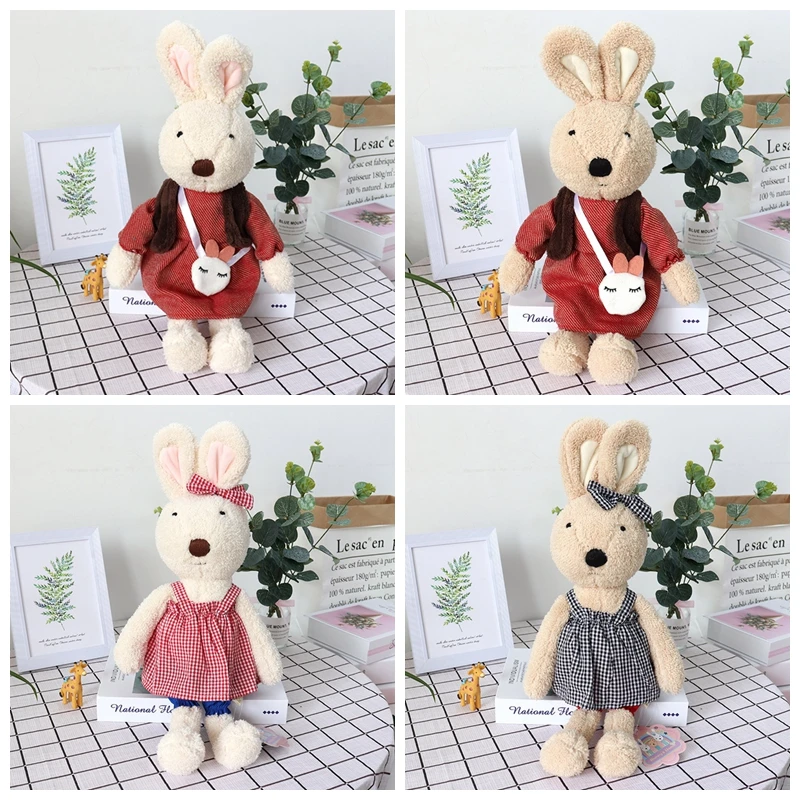 Doll Clothes for Le Sucre Rabbit Plush Toys Denim Dress Sweater Accessories for Stuffed Dolls Gifts Children 30cm/45cm/60cm plush doll accessories,doll clothes accessories,doll clothes,doll accessories
