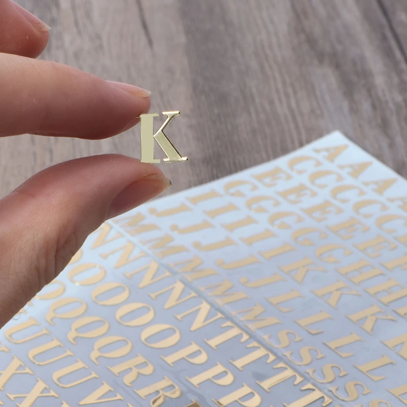 Gold Foil Letter Stickers