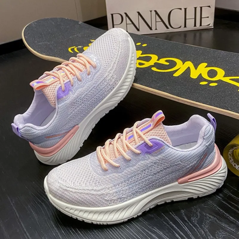 

Mesh Outdoor Woman Womens Vulcanized Shoes 2023 New Fashion Lightweight Running Shoes for Women Breathable Walking Sneakers