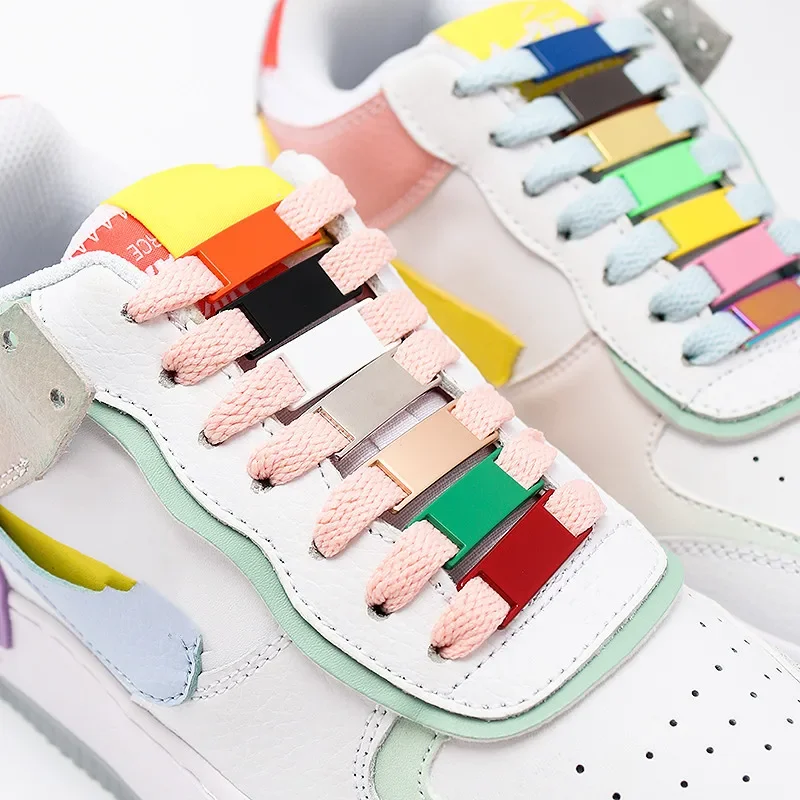 Shoelaces Buckle Shoes Decorations Sneaker Kits Metal Lace Buckle suitable for Flat Laces AF1 Shoe Charms