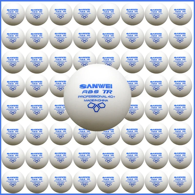 50/100pcs/pack SANWEI TR 3 Stars Professional Table Tennis Balls White 40+ ABS Plastic Material Club Training Ping Pong Ball