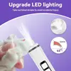 Dog Nail Grinder Quiet- Ultra-Quiet Dog & Cat Nail Grinder with LED Light & Battery Display & Upgrade Grinding Head - Painless N 4