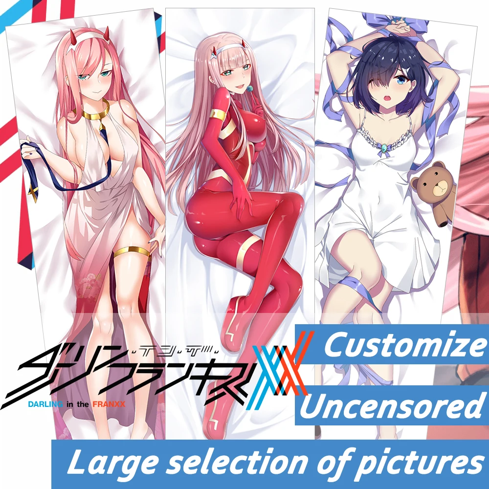 180CM Darling In The Franxx Pillowcase Cute Zero Two 02 Ichigo Hugging