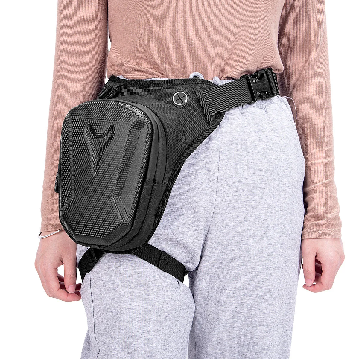 Motorcycle leg bag, waterproof rider waist bag, cycling bike, crossbody bag, motorcycle equipment 4