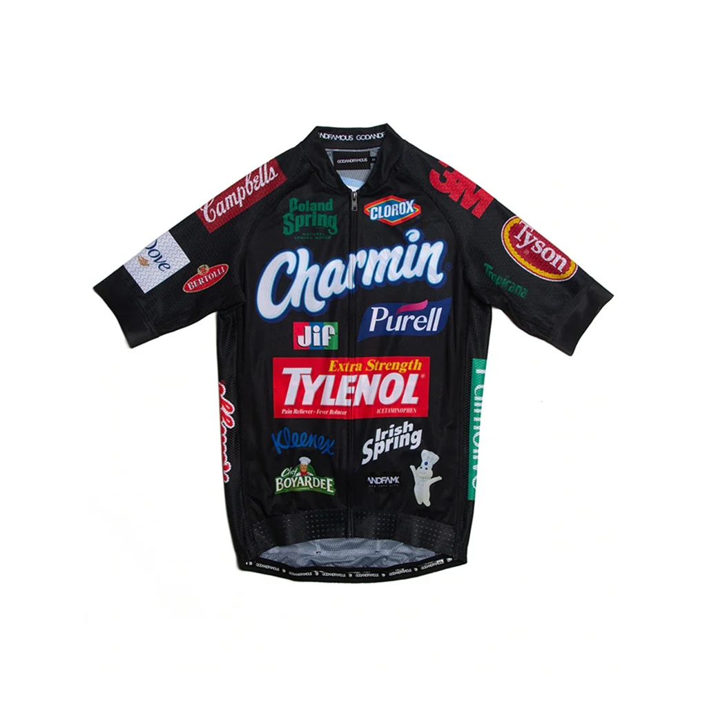 thumbnail image 1 of GODANDFAMOUS 2022 Jersey de manga corta de verano para hombre, nuevo equipo profesional, secado rápido, tejido de malla pequeña, transpirable, maillot de ciclismo, gran oferta, 1 of 4