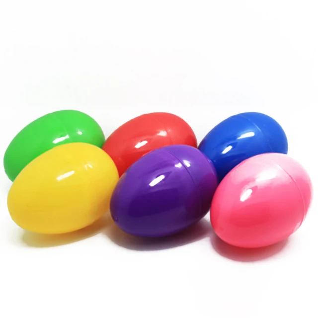 12PCS Easter Plastic DIY Decoration For Easter Eggs Hunting Game Easter Gift Stuffer Easter Party 6Cm (Assorted Colors) 2