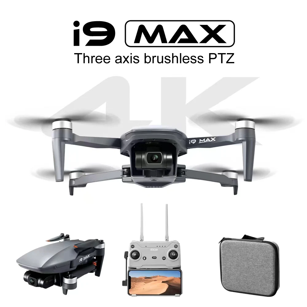

I9 MAX 240g GPS Дрон с 4K HD камерой 3-осевой карданный оптический поток Профессиональный RC Квадрокоптер 26 мин. полета 3 км VS Faith MINI