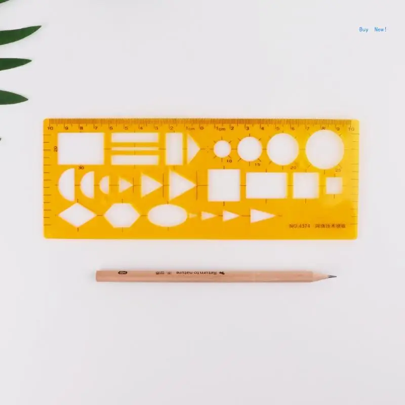 Network Technique Technical Drawing Template Ruler Drafting Measuring Tool New