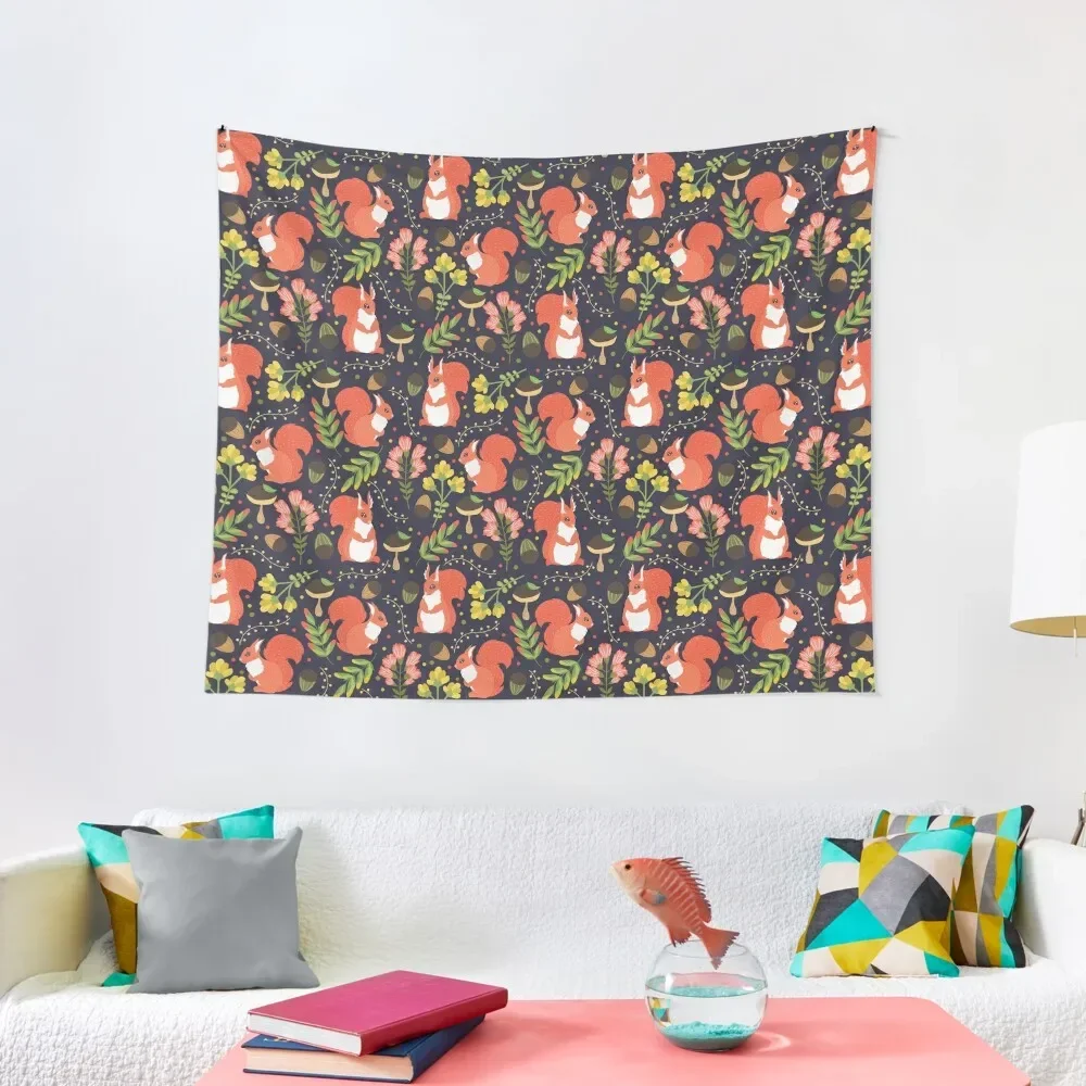 

Squirrels Tapestry Aesthetic Room Decor Carpet On The Wall Wall Hanging Decor Room Decoration Korean Style Tapestry