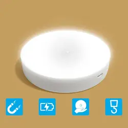 USB Motion Sensor Night Light Rechargeable Cupboard Closet Lights Home for Garage Wardrobe Bedroom Bathroom