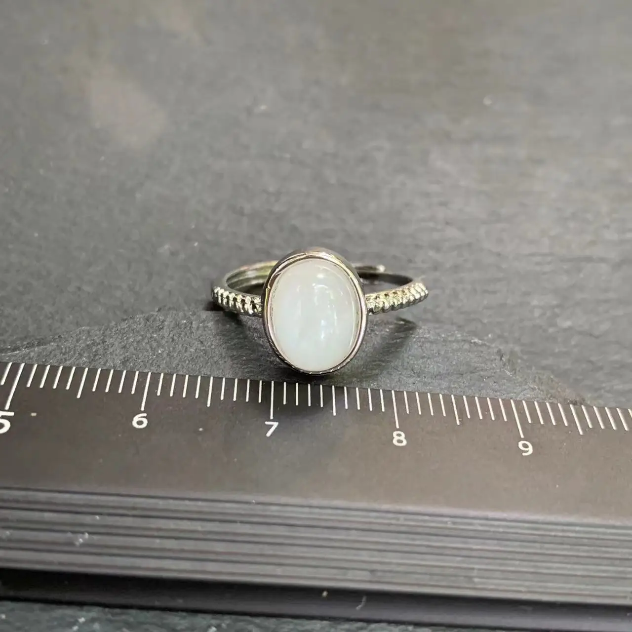 MM Natural MOONSTONE Ring Adjustable Female Ring Jewelry for Women Gift Wholesale High Quality Vintage Fine