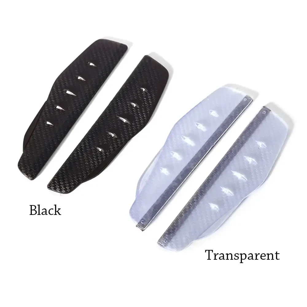 Accessories Rain Guard Anti-reflective Carbon Fiber Car Sun Visor Car Rain Eyebrow Rearview Mirror Visor Cover 1pair
