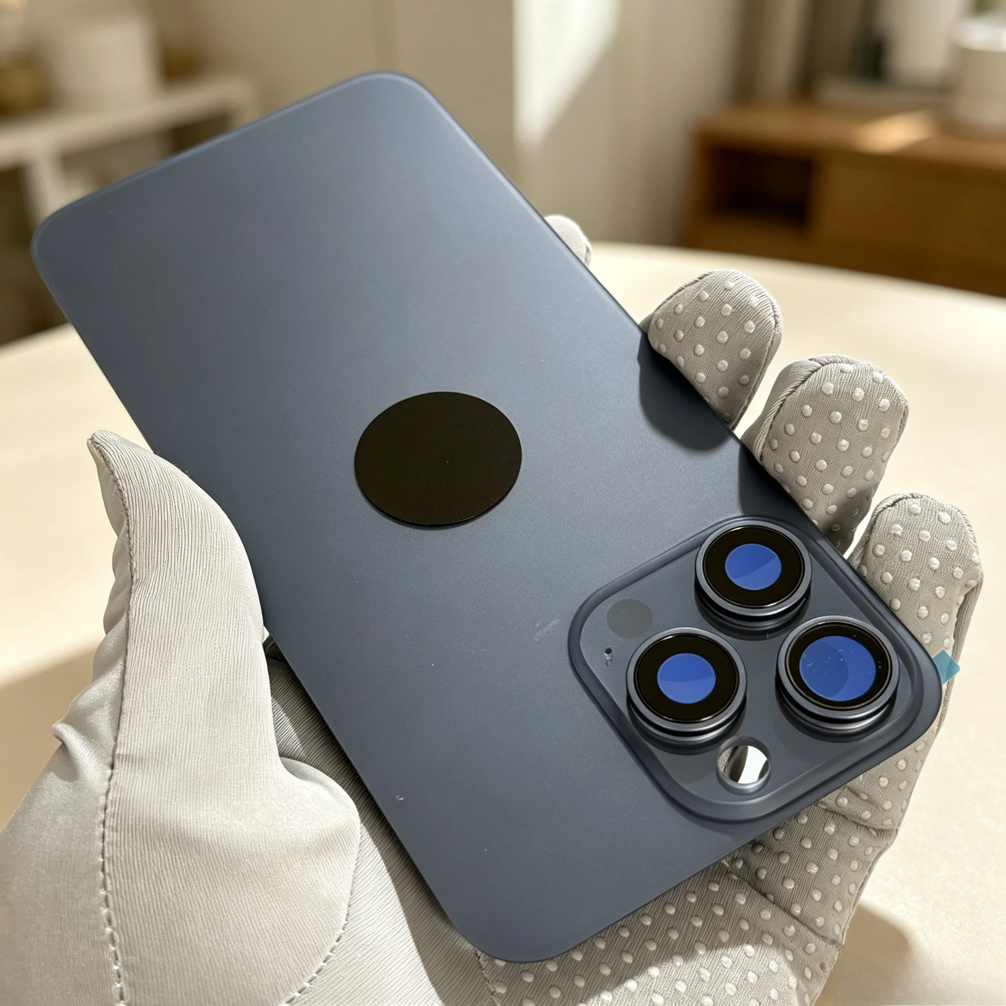 Premium Back Glass Replacement with Camera Lens Brackets and Magnets
