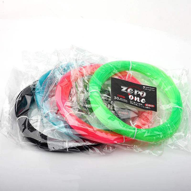 100M Black Color Big Size Fishing Line Transparent Extra Thick