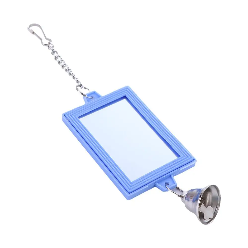 Parrot Toy Bird Toy Chew Interactive Mirror For Parrot Parakeets Macaws Lovebird Cockatiel Cage Bird Supplies
