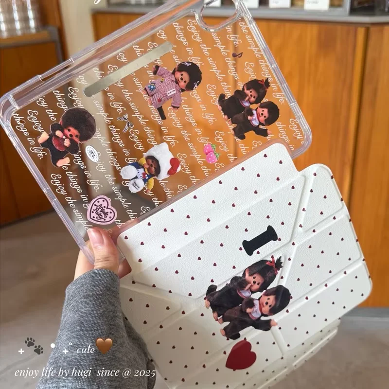 Love Heart M-Monchhichi Tablet Case - Stylish Protective Cover
