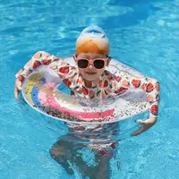 Swimbobo New Style Baby Float Ring Rainbow For Kids PVC Inflatable Swimming Underarm Rings Children Floats In Summer Floating 1