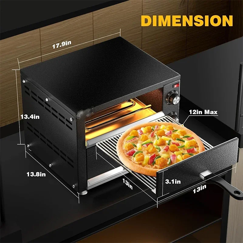 12 Inches Pizza Oven Outdoor Commercial Kitchen Supplies Double Pizza Barbecue Oven Commercial 2