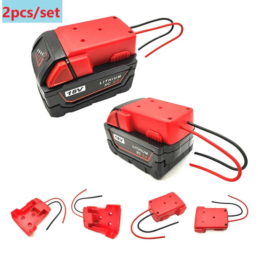 2PC Battery Adapter Power Battery Converter For M18 Li Ion Battery DIY