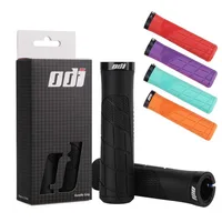 Black bike grips handle lock on cuffs Anti Slip Shock Absorber Rubber Bicycle Handlebar Grips Mountain road bike Handlebar cover