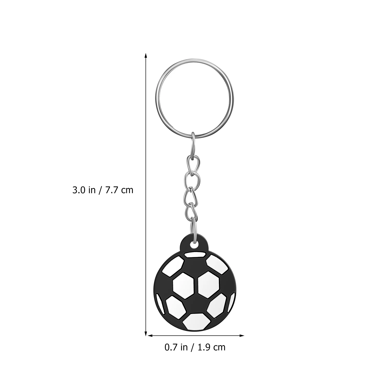24pcs Football Keychains Portable Keyrings With Soccer Pendants Party Favors Sport Keychains Carnival Game Reward Gifts football party toys handmade doll keychain