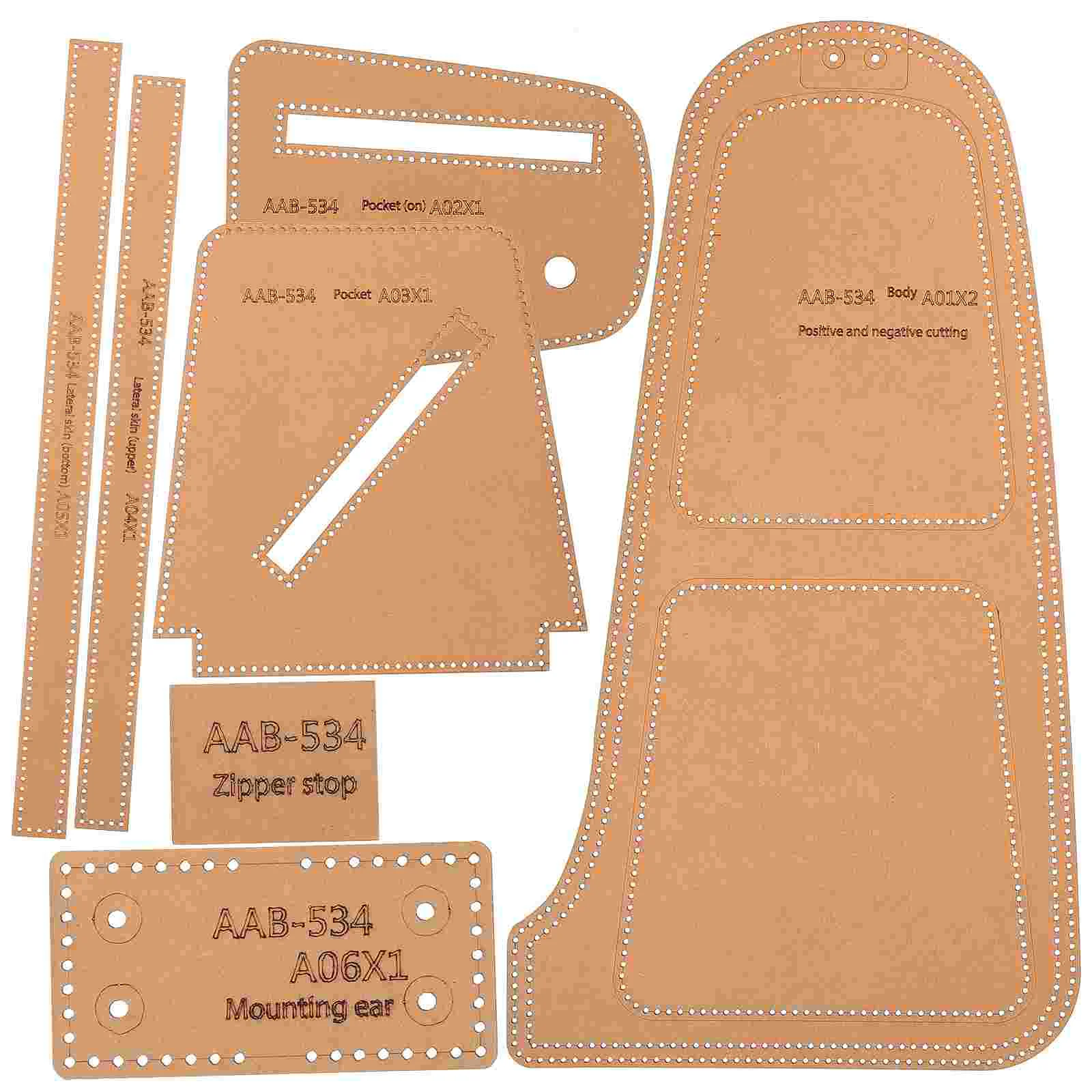 

1 Set Chest Bag Template Cross Bag Production Templates Diy Chest Bag Pattern Stencils