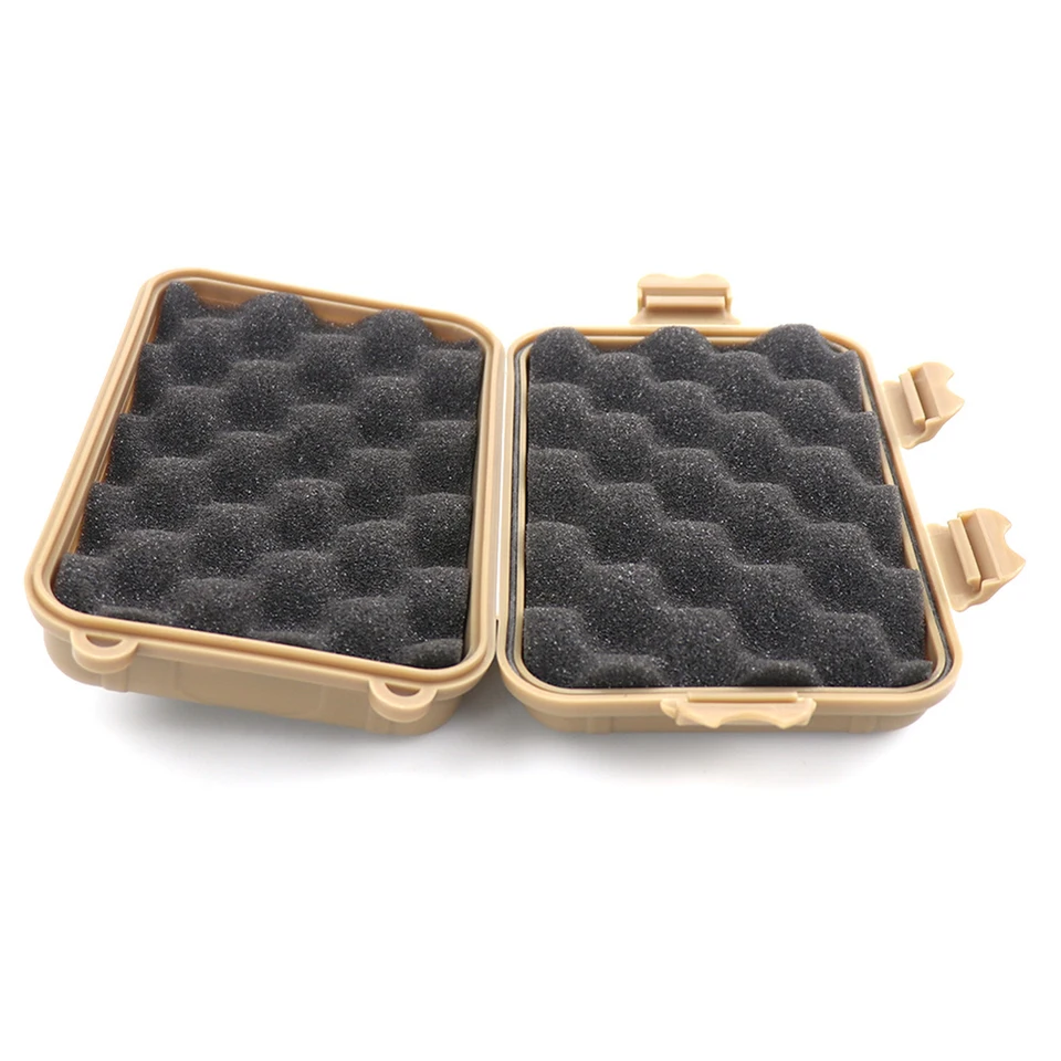 Set Da 4 Scatole Di Sopravvivenza Impermeabili E Antiurto – Dimensioni Esterne 135x80x40 Mm, In Plastica Arancione, Con Guarnizione In Silicone, Galleggianti