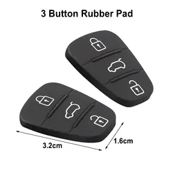 Set of 2 Black Remote Car Key Fob Cases with 3 - Button Design (2X)