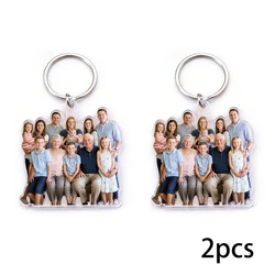 Personalized Minimalist Memory Keychain (2pcs)