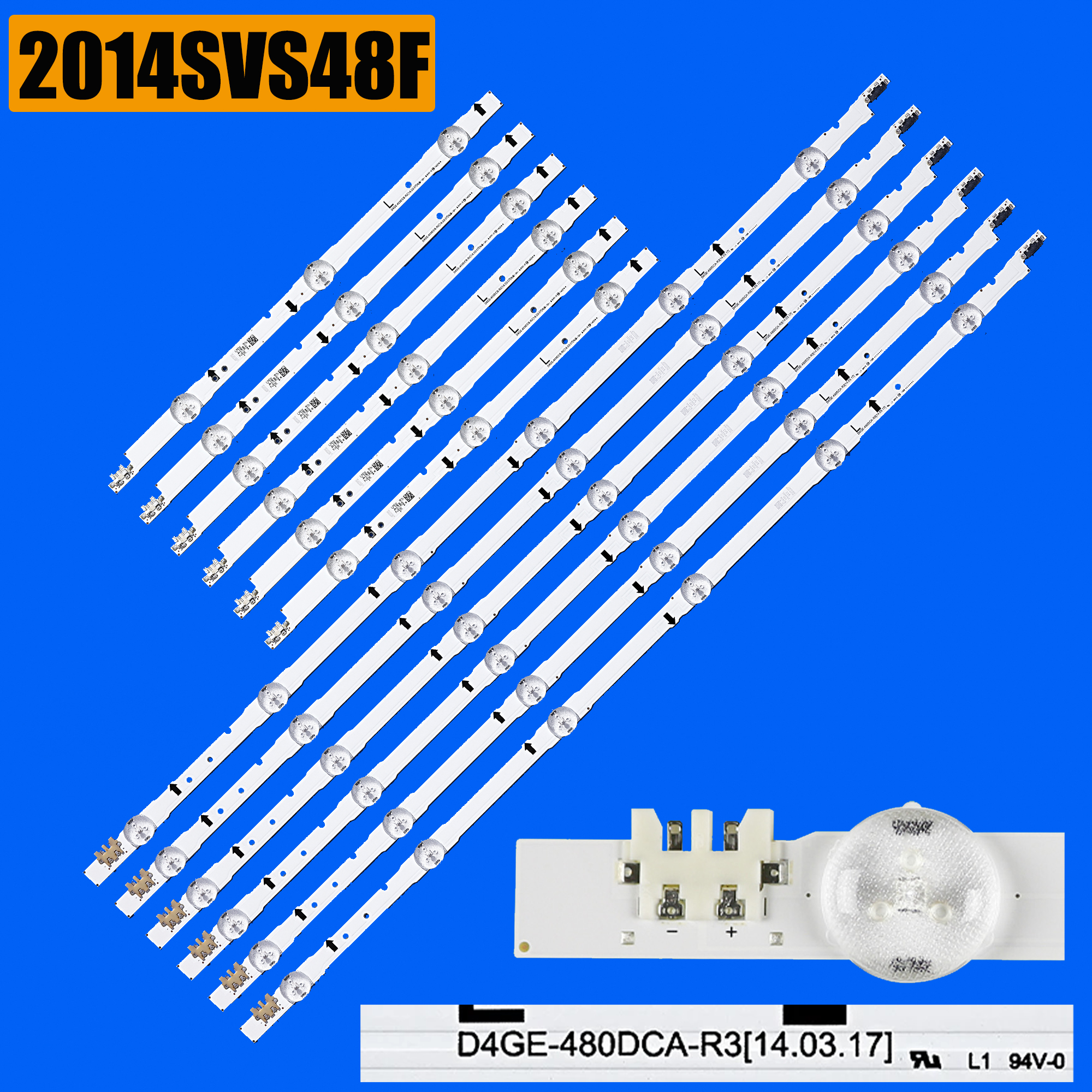 LED Backlight strip for UE48H5000AK UE48H5000AS UE48H5000AW UE48H5505AK UE48H5510AK UE48H6300AK UE48H6300AR UE48H6300AS