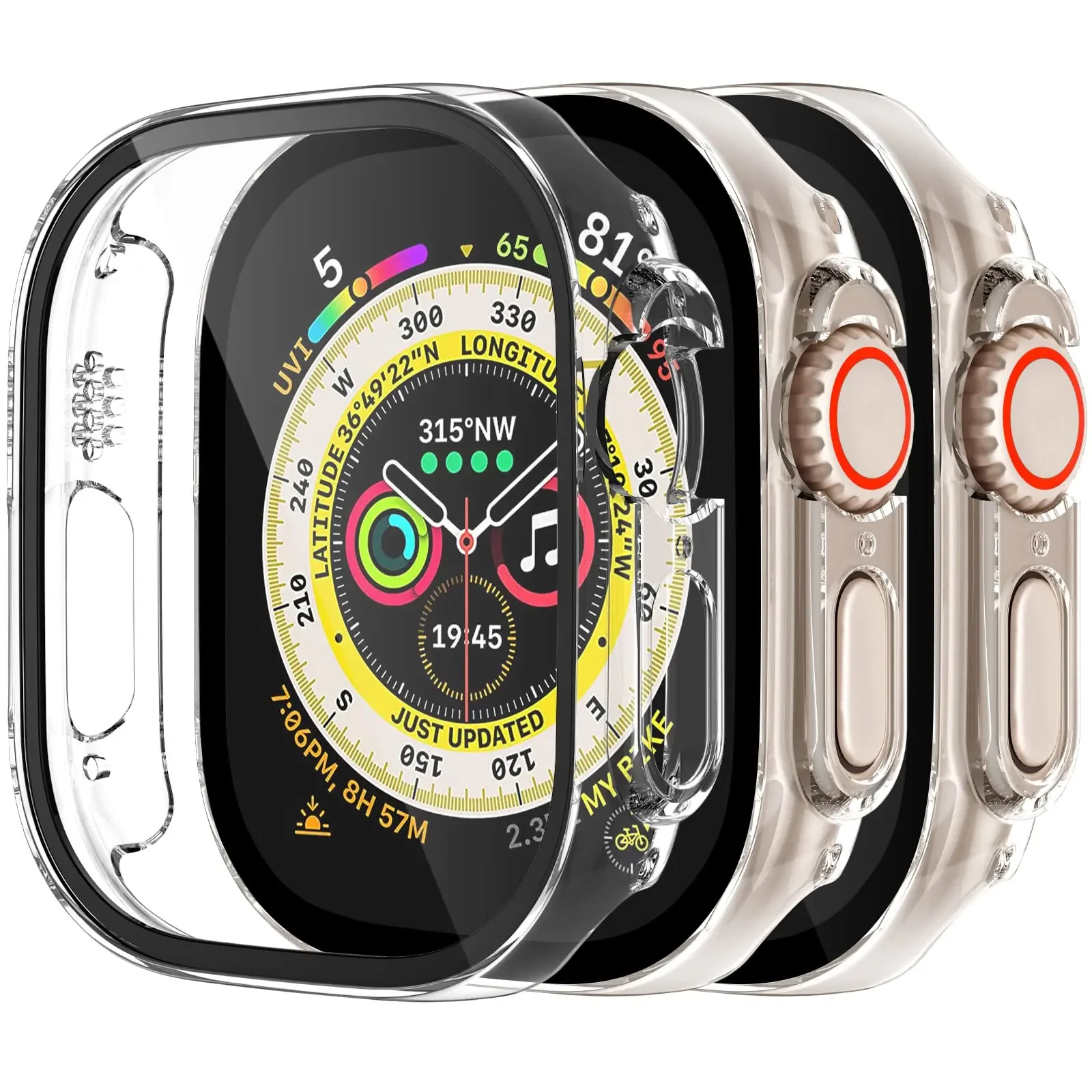 3-Pack Durable Hard Bumper Shell with Screen Protector