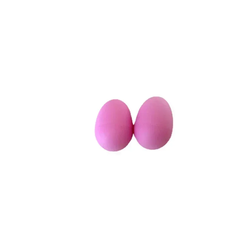 2pcs Plastic Percussion Maracas Musical Sound Egg Colorful Musical Instrument Baby Toddler Childre Toy Egg Toy Shaker