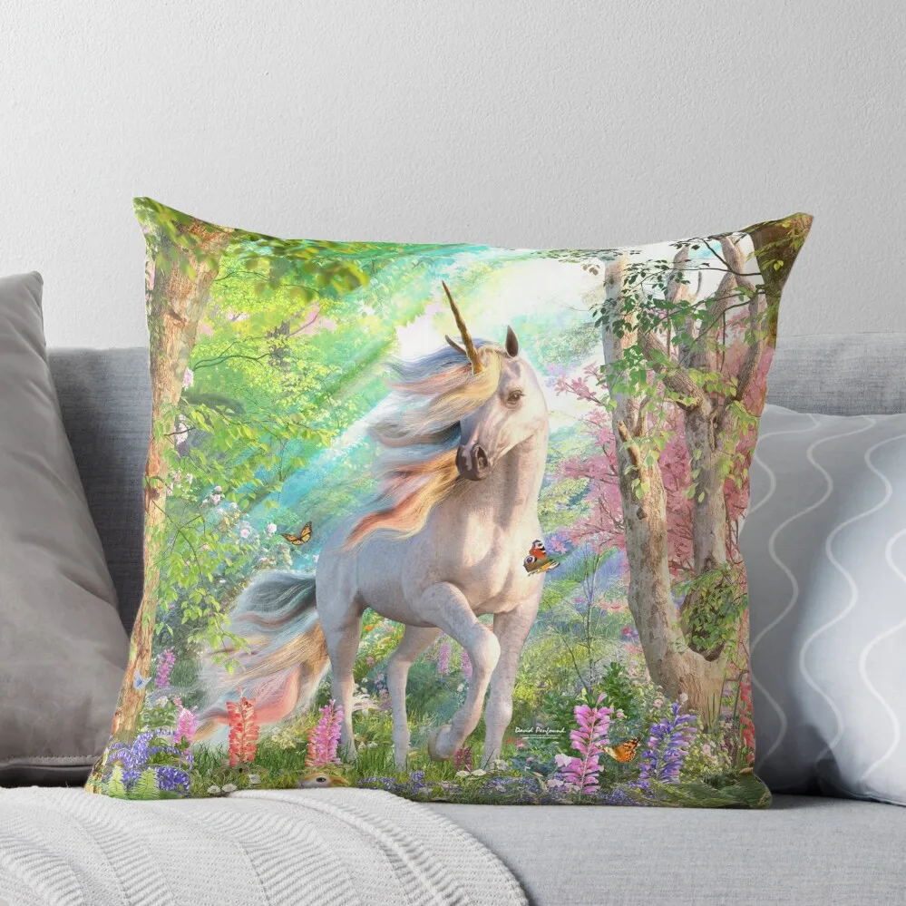 

Unicorn Enchanted Forest Throw Pillow Luxury Pillow Case Covers For Sofas Sofa Cushions Covers