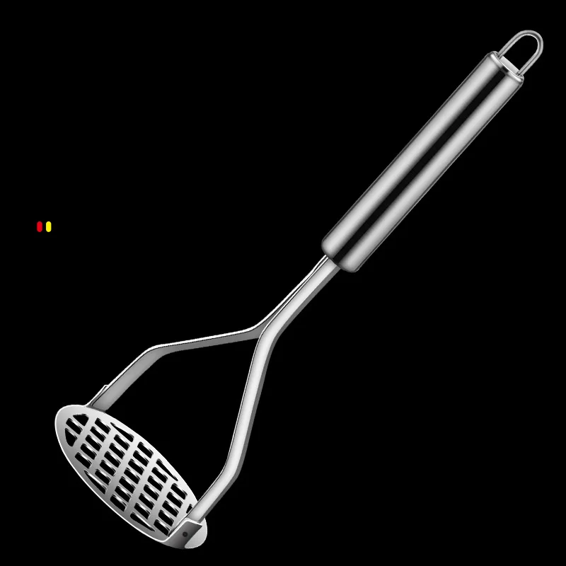 Potato Masher Stainless Steel Potato Pusher Pressed Potato Masher Ricer Puree Fruit Juice Maker Smooth Mashed Potatoes Crusher Kitchen Gadget