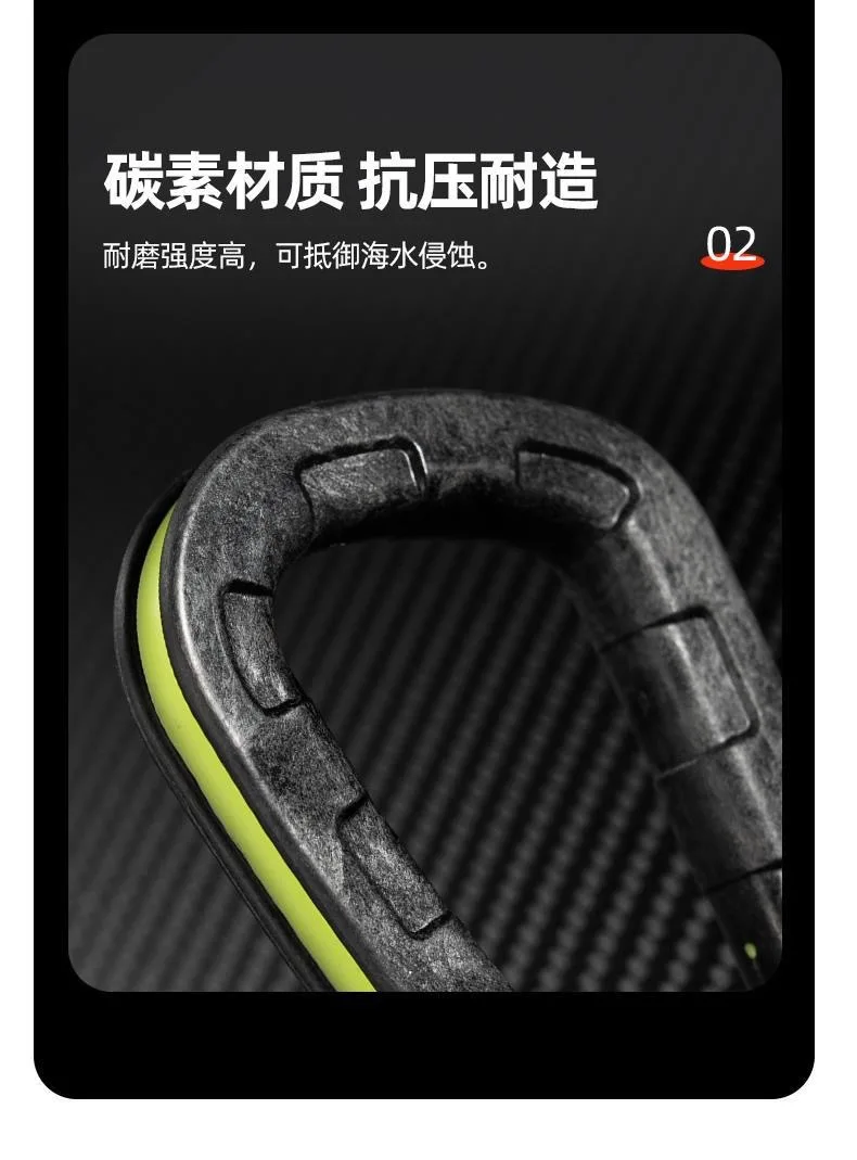 Description Picture 6 of itemNew Carbon Hanging Bottom Cable Puller Sea Fishing Wire Puller Non-slip Fishing Line Protection Nylon Cable Puller Fishing Tools