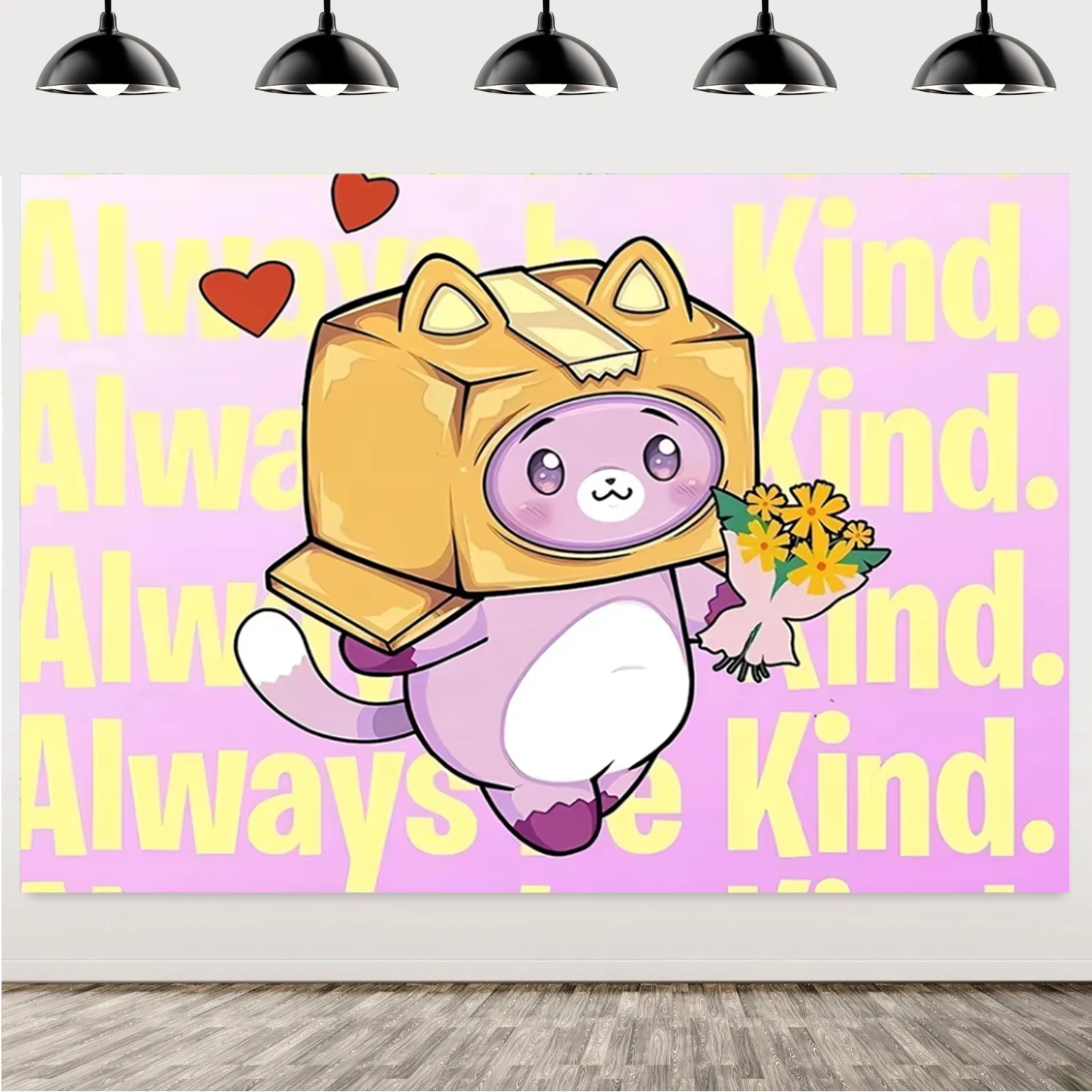 Cartoon Lankyboxs Spiel Box Thema Geburtstag Party individuelle Dekoration Banner Ballon Baby Dusche ﻿ Kinder Fotografie Prop Geschenk – Detail 7