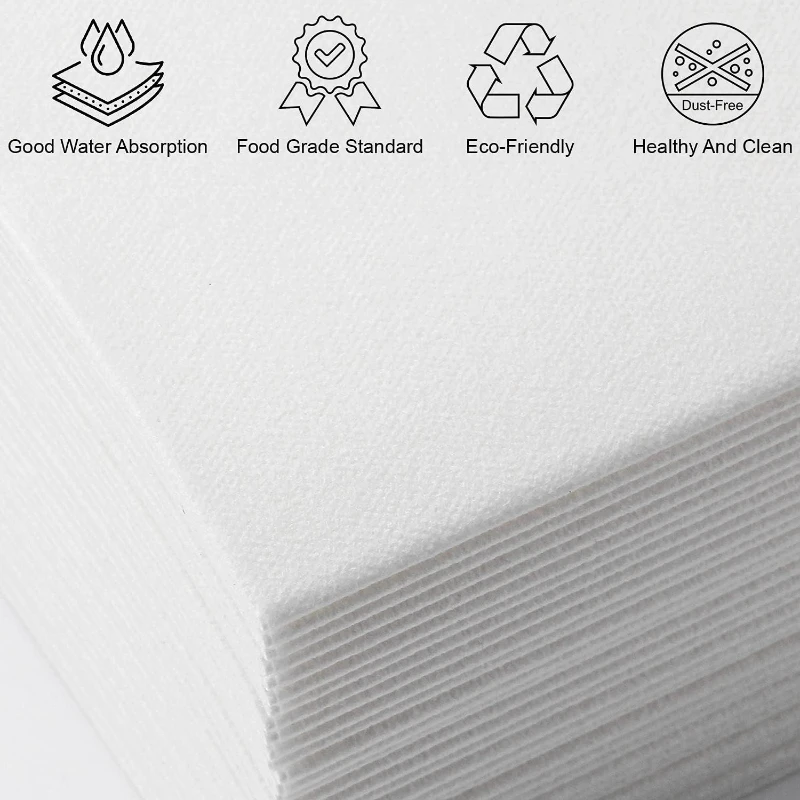 Disposable Paper Napkins 300/100Pcs 16"x12" Premium Linen feel Absorbent Guest Towel Wedding Hotel Party Reception