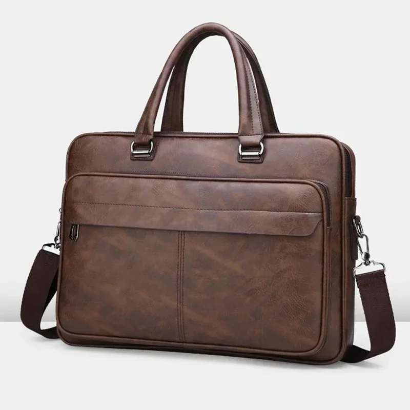 PU Leather Briefcase for Men