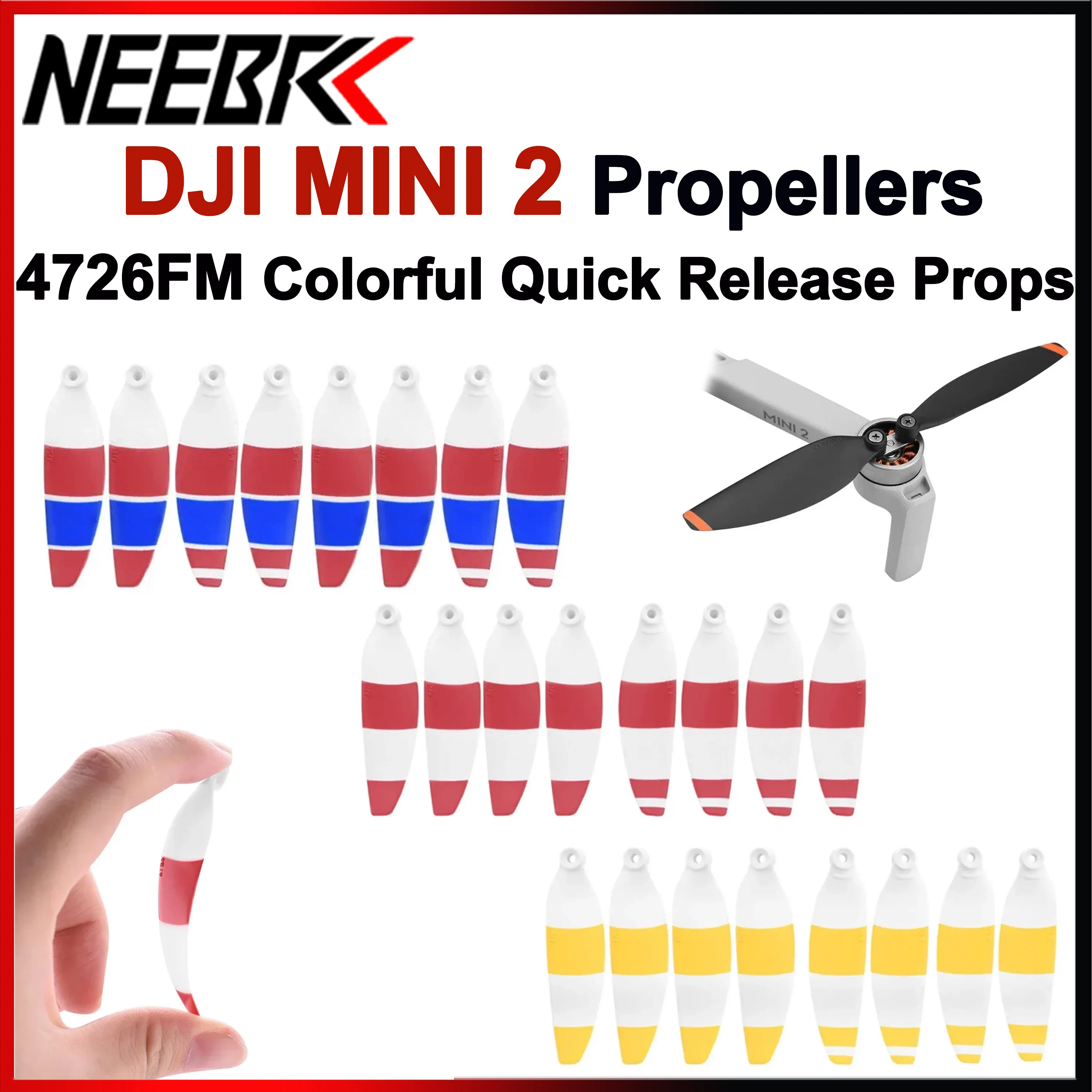 8/16 stücke 4726FM Propeller Bunte Quick Release Langlebig für DJI Mavic Mini 2 Drone Ersatz Klinge Flügel Fans flugzeug Ersatzteile