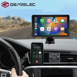 Gearelec Car Radio Multimedia Video Player Wireless CarPlay Android Auto 7inch Touch Screen With USB AUX FM For Rear View Camera